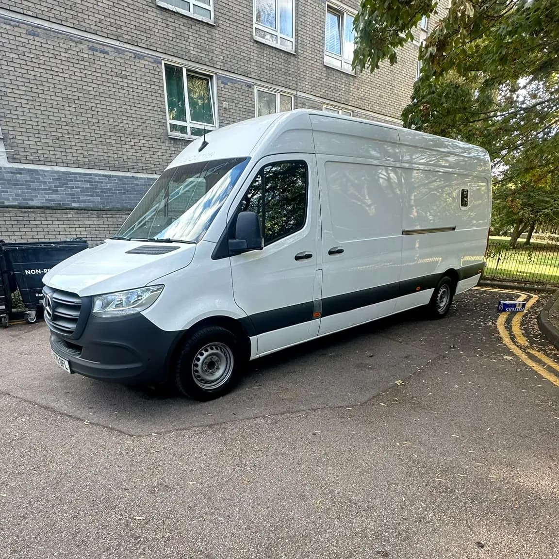 Orbisway man and van: a long-wheelbase Mercedes-Benz Sprinter